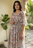 Whispering Garden Floral Kaftan Dress