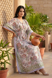 Whispering Garden Floral Kaftan Dress