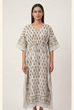 Desert Bloom Printed Kaftan Dress