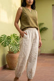 Desert Sand Relaxed Hem Pants