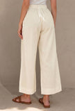 Set of 2: Off-White Cotton Silk Flared Kurta with Straight Pant Set