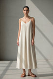 Ivory Breeze Strappy Maxi Dress