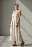 Ivory Breeze Strappy Maxi Dress