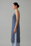 Indigo Printed Cotton Slip Kurta