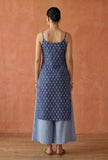 Indigo Printed Cotton Slip Kurta