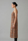 Rust Orange Kalamkari Printed Cotton Strappy Slip Kurta