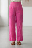 Fuchsia Pink Straight Pant