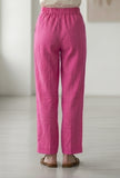 Fuchsia Pink Straight Pant