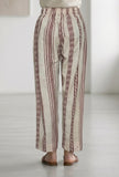 Beige Bagru Printed Straight Pant