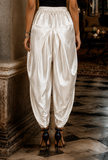 Set of 2: Ivory Elegance Silk Cotton Kurta & Satin Dhoti Pant