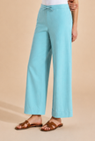 Set Of 2: Aqua Blue Cotton Kurta & Palazzo