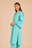 Aqua Blue Cotton Kurta