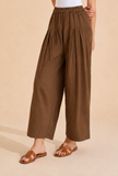 Set Of 2: Mocha Brown Cotton Kurta & Palazzo