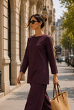 Deep Plum Cotton Kurta