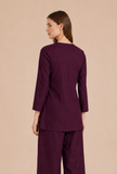 Deep Plum Cotton Kurta
