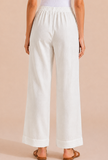 Ivory Breeze Wide-Leg  Palazzo
