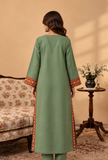 Sage Green Cashmilon Phiran with Kutch Embroidered Lace Detailing- Free Size