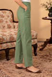 Sage Green Cashmilon Straight Pants