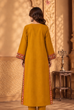 Mustard Yellow Cashmilon Phiran with Kutch Embroidered Lace- Free Size