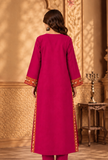 Rani Pink Cashmilon Phiran with Kutch Embroidered Lace- Free Size