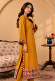 Mustard Yellow Cashmilon Phiran with Kutch Embroidered Lace- Free Size