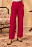 Set of 2: Rani Pink Cashmilon Phiran & Pant Set with Kutch Embroidered Lace- Free Size