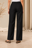 Set Of 2: Black Cashmilon Phiran & Pant Set with Kutch Embroidered Lace- Free Size