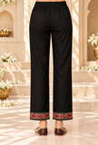 Set Of 2: Midnight Paisley Cashmilon Kashmiri Embroidered Lace Phiran With Pant- Free Size
