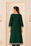 Emerald Royale Cashmilon Kashmiri Embroidered Lace Phiran- Free Size