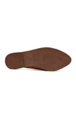 Caramel Brown Cruelty Free Leather Sliders Jutti- For Men
