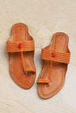 Avyan Pure Leather Kolhapuri Flats- For Men
