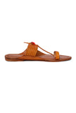 Avyan Pure Leather Kolhapuri Flats- For Men