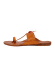 Avyan Pure Leather Kolhapuri Flats- For Men