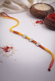 Minimalist German Silver Bead Rakhi
