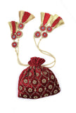 Scarlet Red Potli Bag