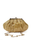 Goldy Golden Embellished Clutch Bag