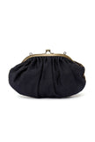 Saira Black Embellished Clutch Bag