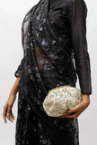 Camaira Golden Embellished Clutch Bag