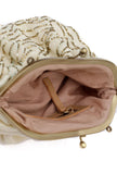 Camaira Golden Embellished Clutch Bag