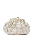 Amaira White Embellished Clutch Bag