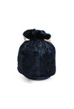 Royal Blue Velvet Tila Embroidery Potli