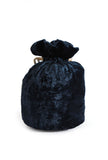 Auster Blue Velvet Tila Embroidery Potli