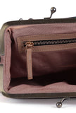 Green, Red & Multi Silk Patola Print Clutch