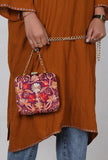 Purple Velvety box clutch