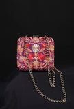 Purple Velvety box clutch