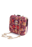 Purple Velvety box clutch