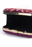 Purple Velvety box clutch