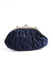 Navy Blue gathered clutch