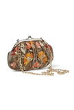 Olive Green gathered clutch