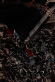 Black Shibori-Ajrakh Chanderi Silk Dupatta